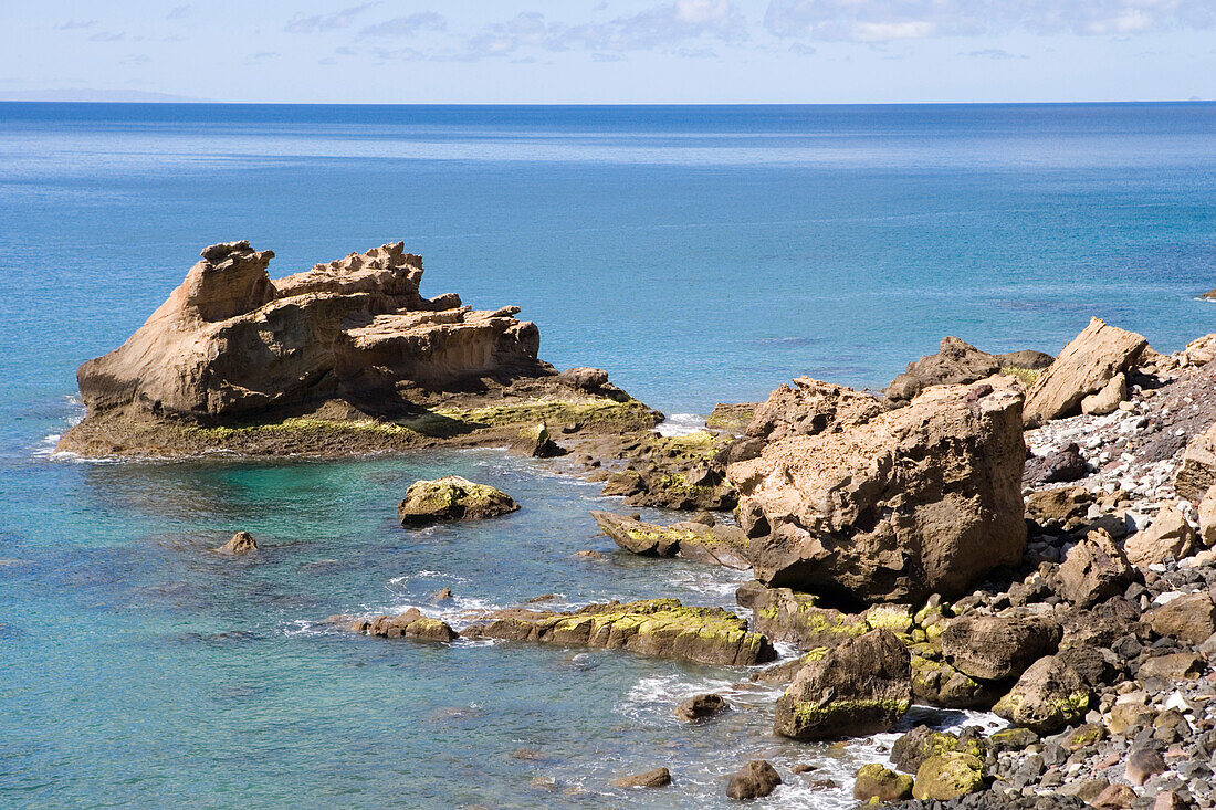 Coastline at Ponta da Gale, Porto Santo, near Madeira, Portugal