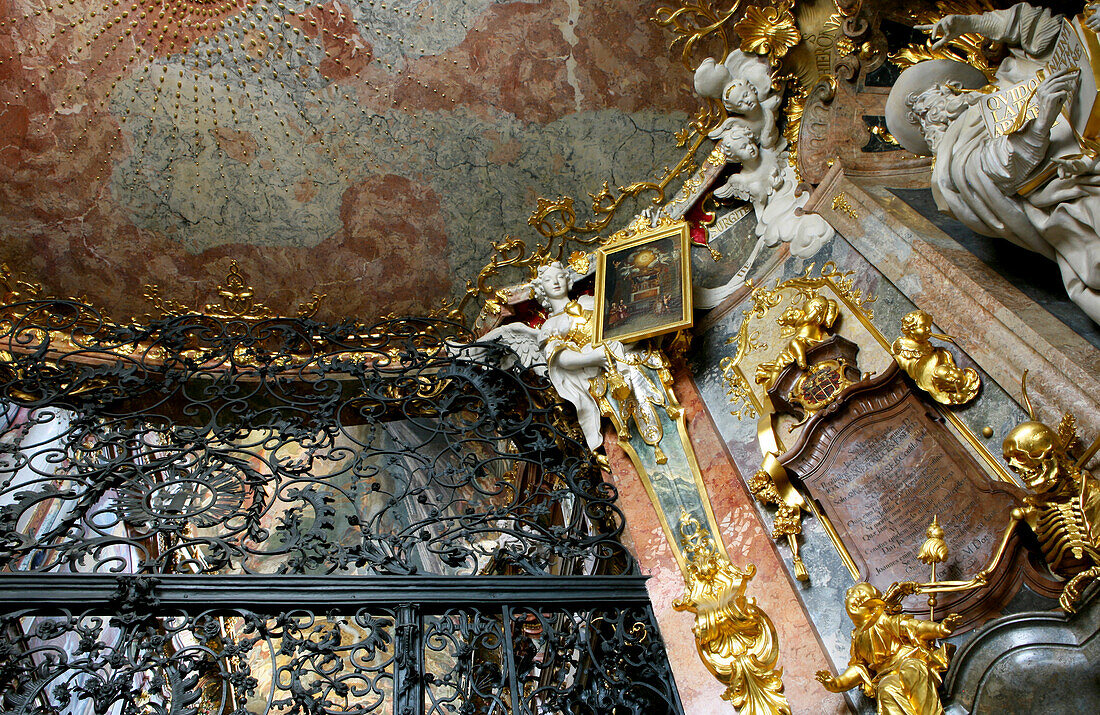 Vestibule, Asam Church of St. Johann Nepomuk, Munich, Bavaria, Germany