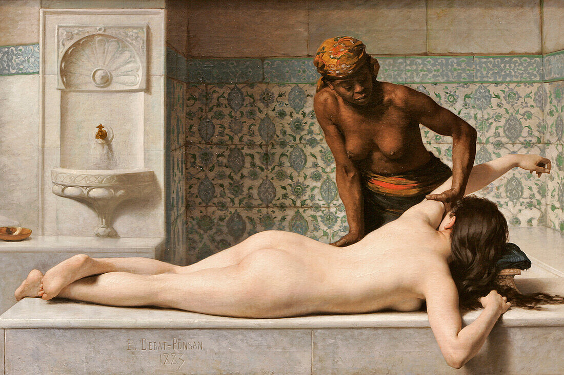 The Massage 1883, Edouard Debat-Ponsan, The Augustins Museum, Fine Arts Museum, Toulouse, Haute-Garonne (31), France