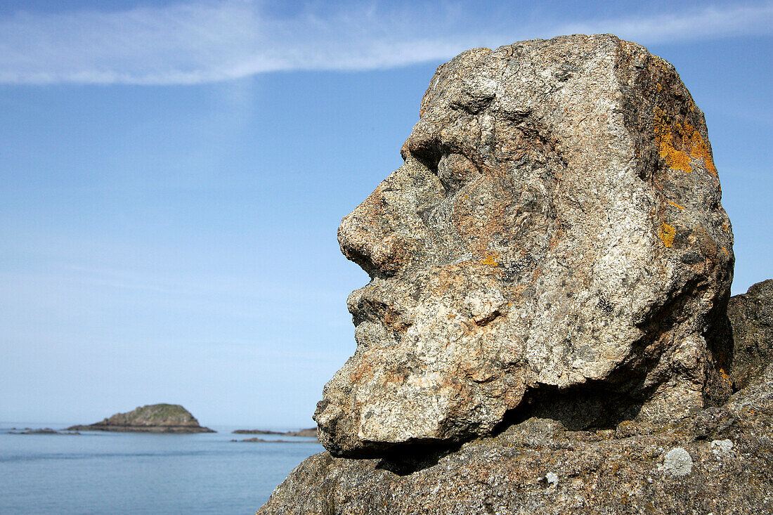 The Rocks Of Rotheneuf Sculpted By The Abbe Fourre, Saint-Malo, Ille-Et-Vilaine (35), France