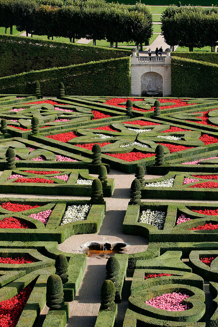 The Gardens, English Style Park, Chateau De Villandry, Indre-Et-Loire (37), France