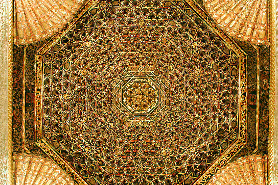 Moorish Ceiling, Chateau De Villandry, Indre-Et-Loire (37), France