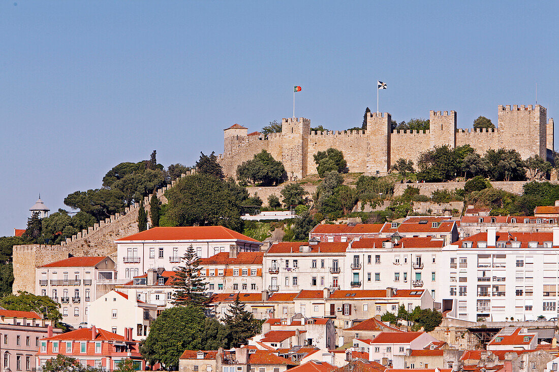 Sao Jorge Castle, Castelo De Sao Jorge, Portugal, Europe