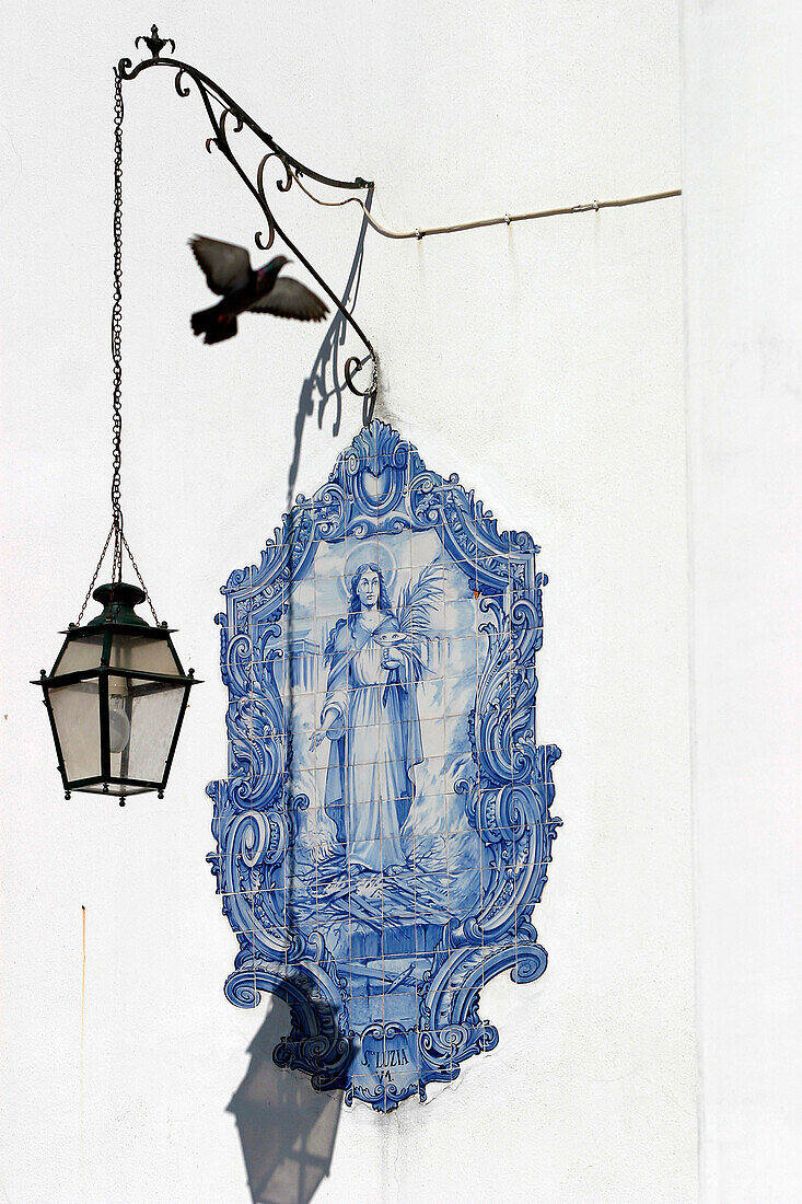 Azulejo, Miradouro De Santa Luzia, Alfama District, Lisbon, Portugal
