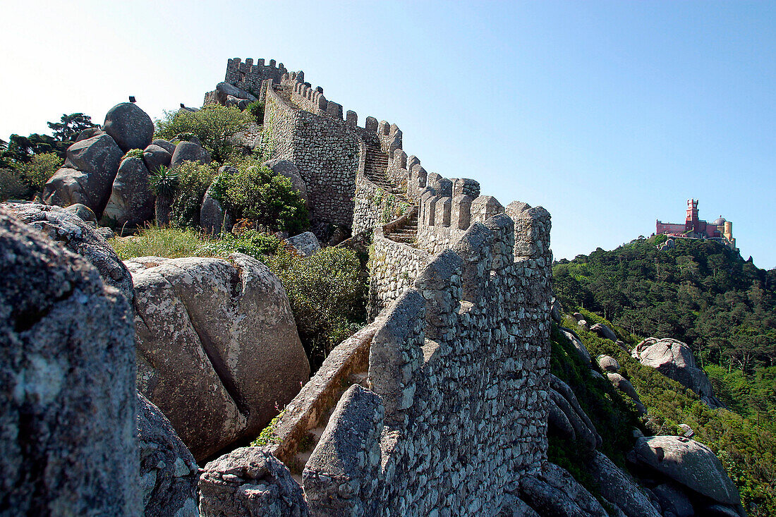 The Moors' Castle, (Castello Dos Mouros), Sintra, Portugal
