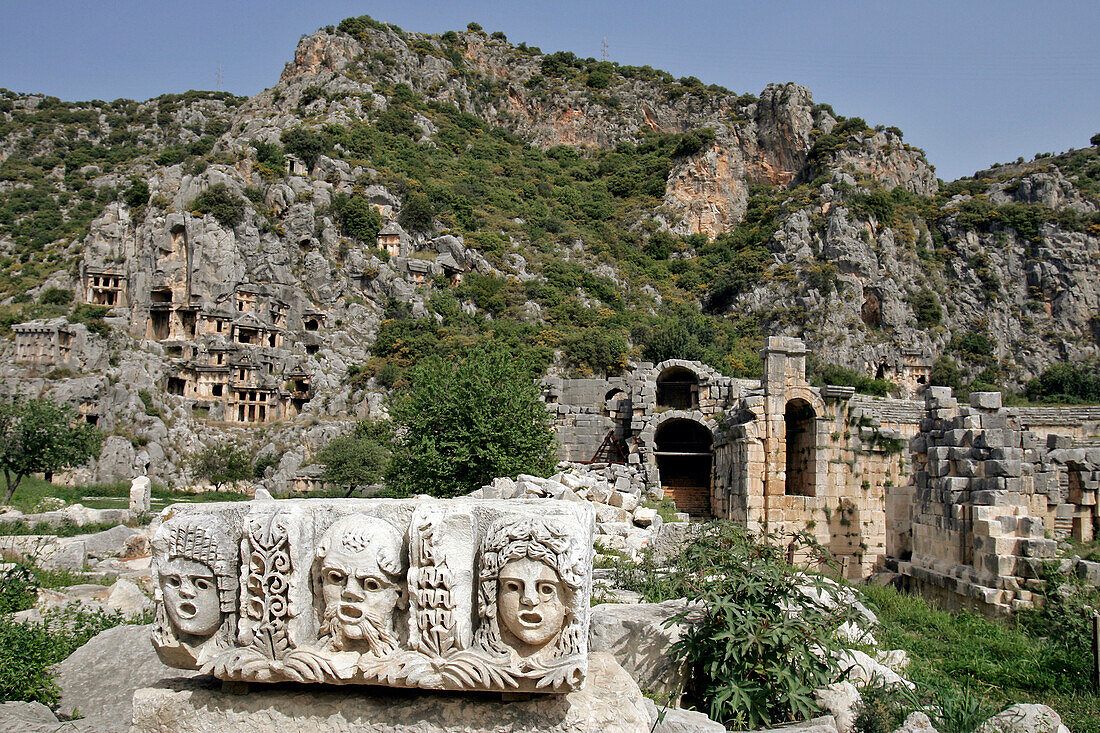 Antique Lycien Village Of Myra, Demre, Antalya Region, Turkey