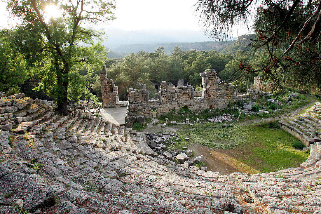 Antique Theater Of Phaselis, Antalya Region, Turkey