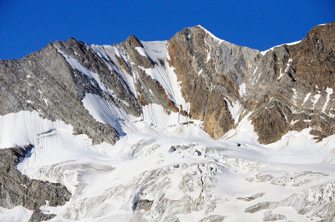 Hochfeiler Nordwand, Zillertaler Alpen, Zillertal, Tirol, Österreich