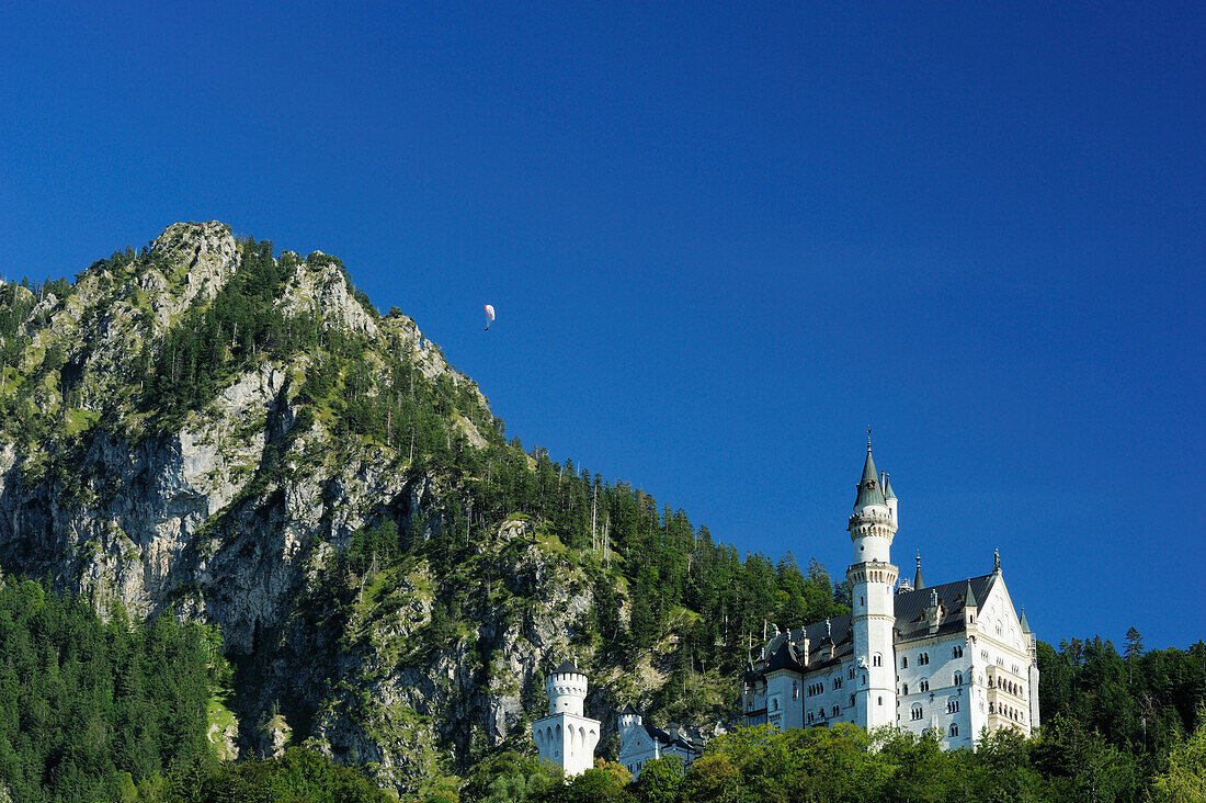 Neuschwanstein castle, Hohenschwangau, Allgaeu, Swabia, Bavaria, Germany