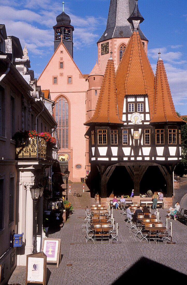Michelstadt, town hall, Odenwald, Hesse, Germany