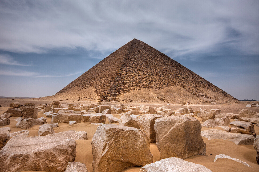 Red Pyramid of Pharaoh Snofru, Egypt, Dahshur