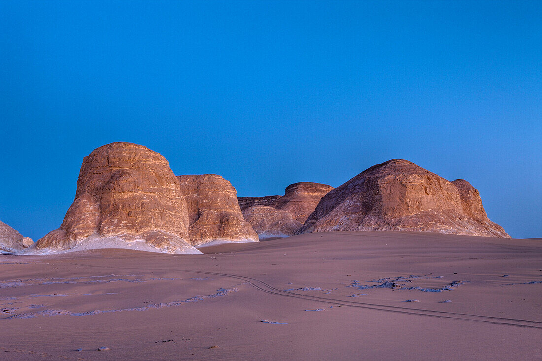 Abendstimmung in Nationalpark Weisse Wueste, Aegypten, Libysche Wueste