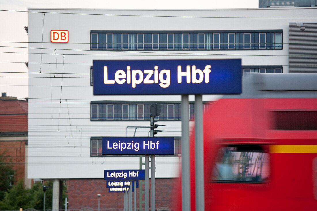 Hauptbahnhof, Leipzig, Sachsen, Deutschland