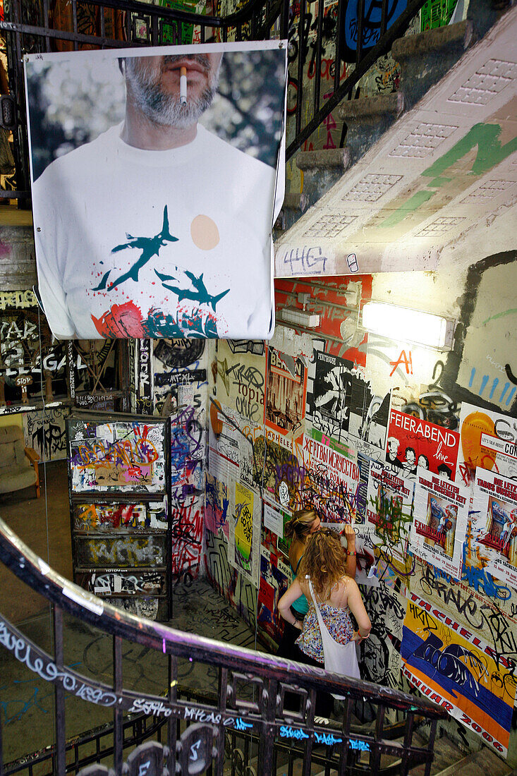 Tacheles, Former Squat, Standard-Bearer For The Poltico-Artistic Underground In The 1990S. This Store From The 1920S, 'Squatted' By Thirty-Odd Alternative Art Studios Has Been Classed A Historic Monument, Berlin, Germany