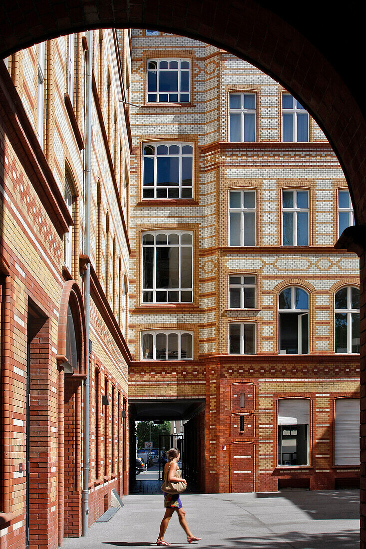 Interior Courtyard Of Some Buildings, Oranienburger Strasse, Mitte, Berlin, Germany