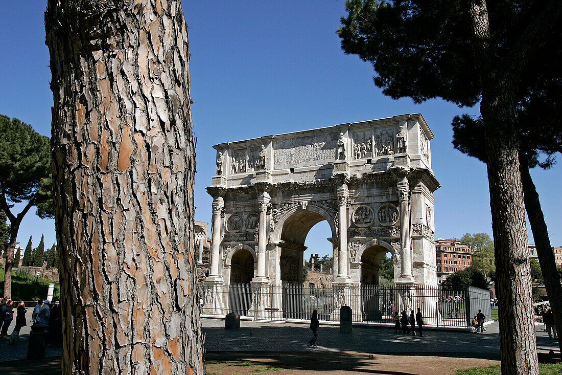 Arch Of Constantine, The Forum In Rome, Italy