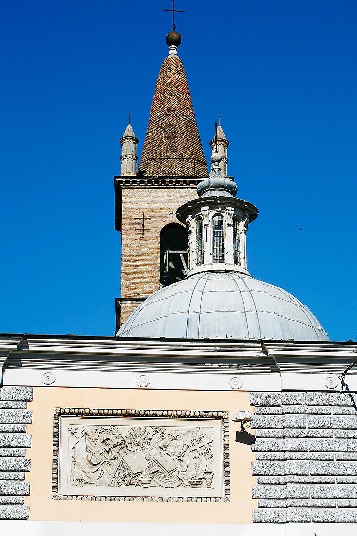 Santa-Maria Del Popolo Church, Piazza Del Popolo, Rome