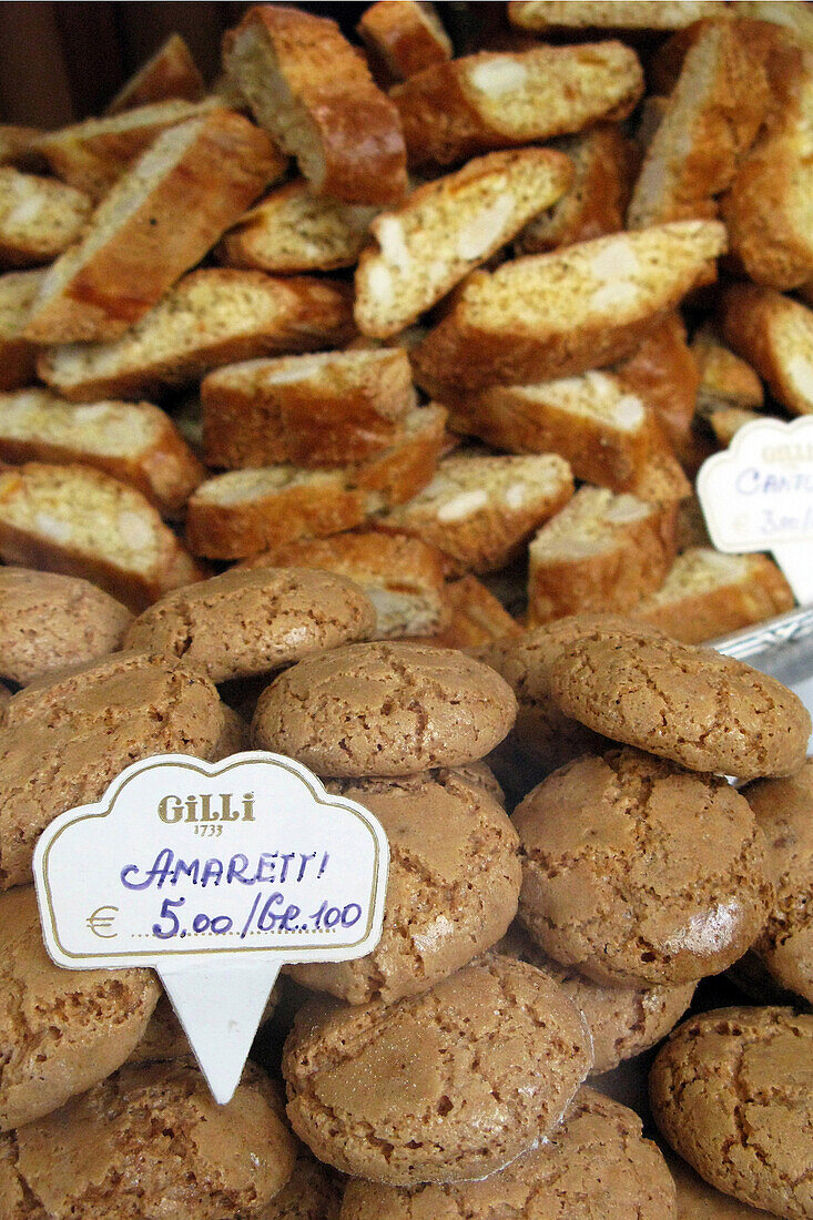 Amaretti, Cafe Gilli, One Of The Oldest Cafes In Florence, Tuscany, Italy