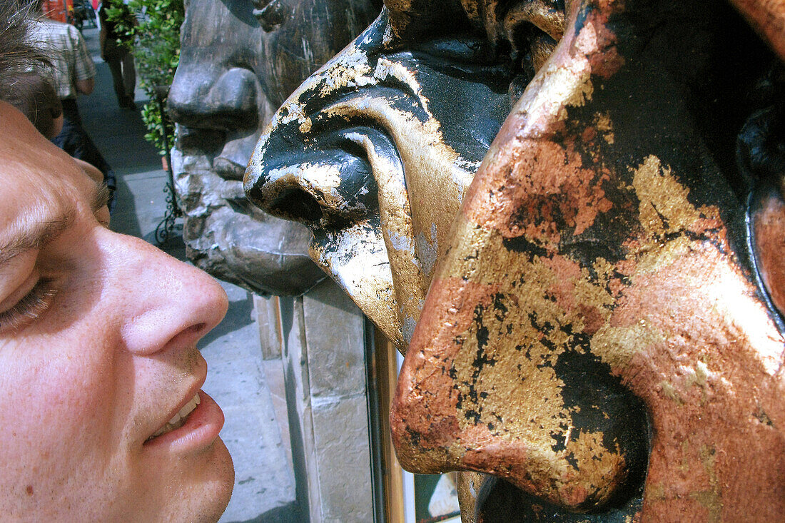 Street Scene, Nose Gallery, Florence, Tuscany, Italy