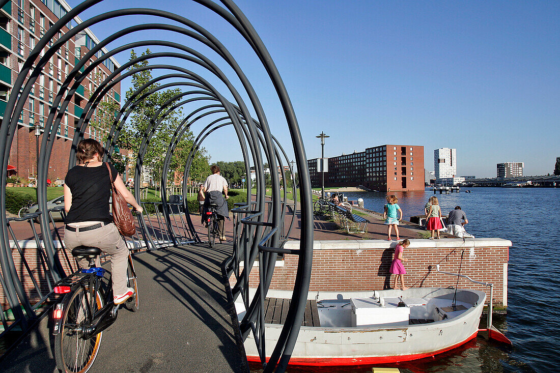Bridge Designed By Guy Rombouts And Monika Droste, Java Eiland, Amsterdam, Netherlands