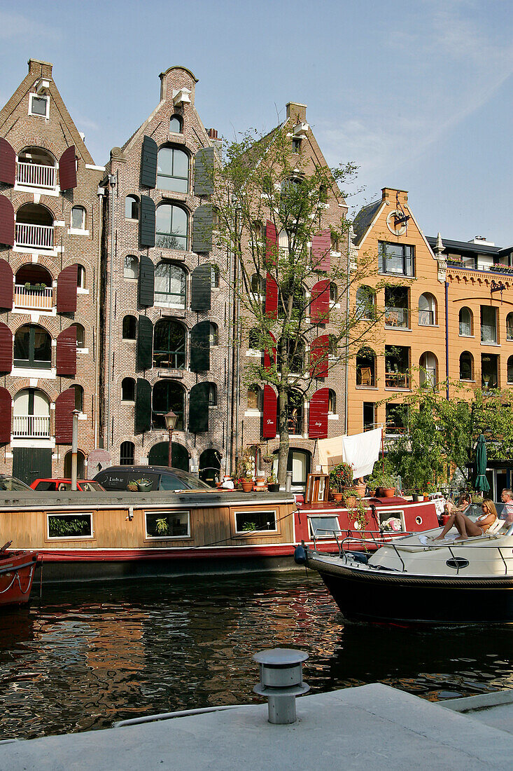 Boat Ride Past The Brouwersgracht Quays, Amsterdam, Netherlands