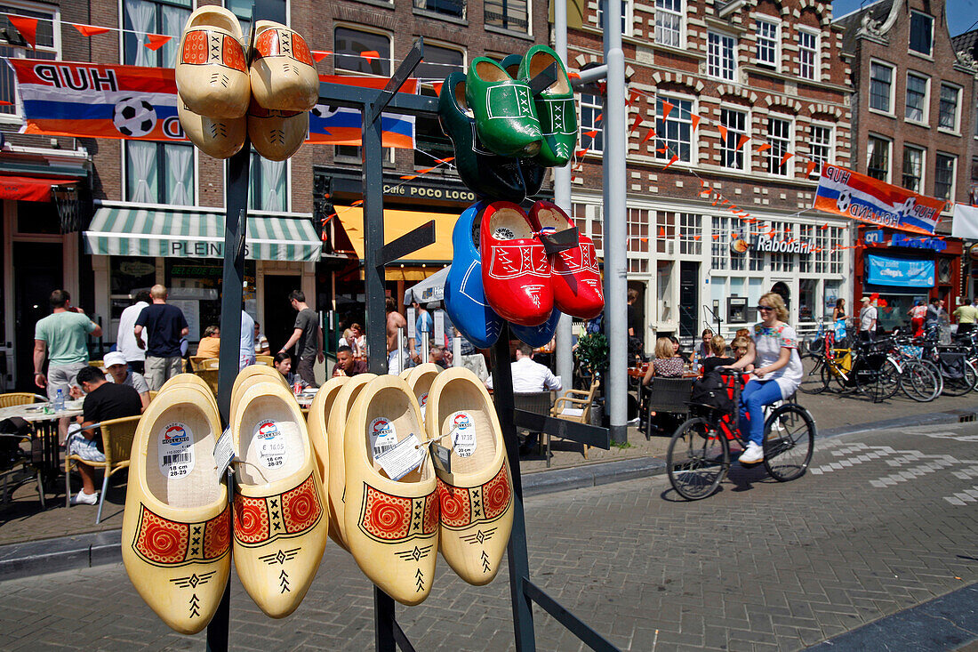 Dutch Clogs In A Souvenir Shop