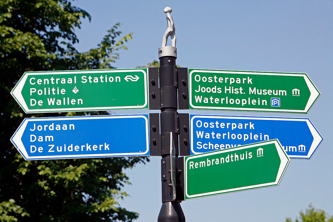 Street Signs, Amsterdam, Netherlands, Holland