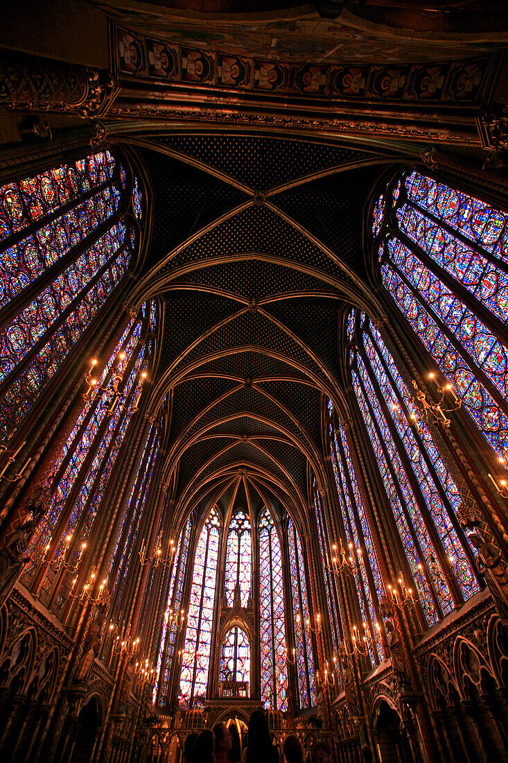 Sainte-Chapelle On The Ile De La Cite, In Paris. Upper Chapel, Paris (75)
