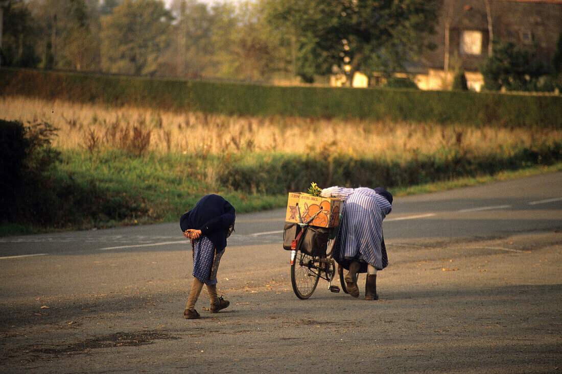 Headless Women With Their Bicycle, Le Thelin, Bretagne (56), France