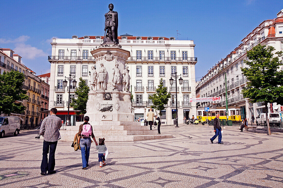 Praca Luis Camoes, Chiado District, Portugal, Europe