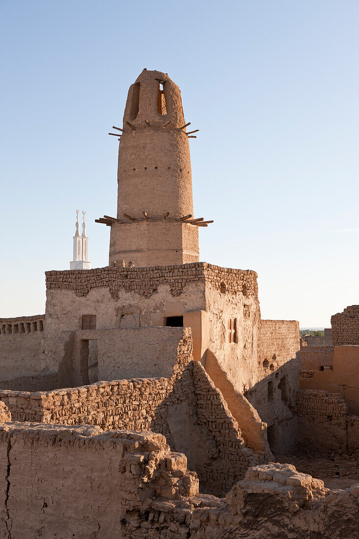 Old Town El Qasr in Dakhla Oasis, Libyan Desert, Egypt