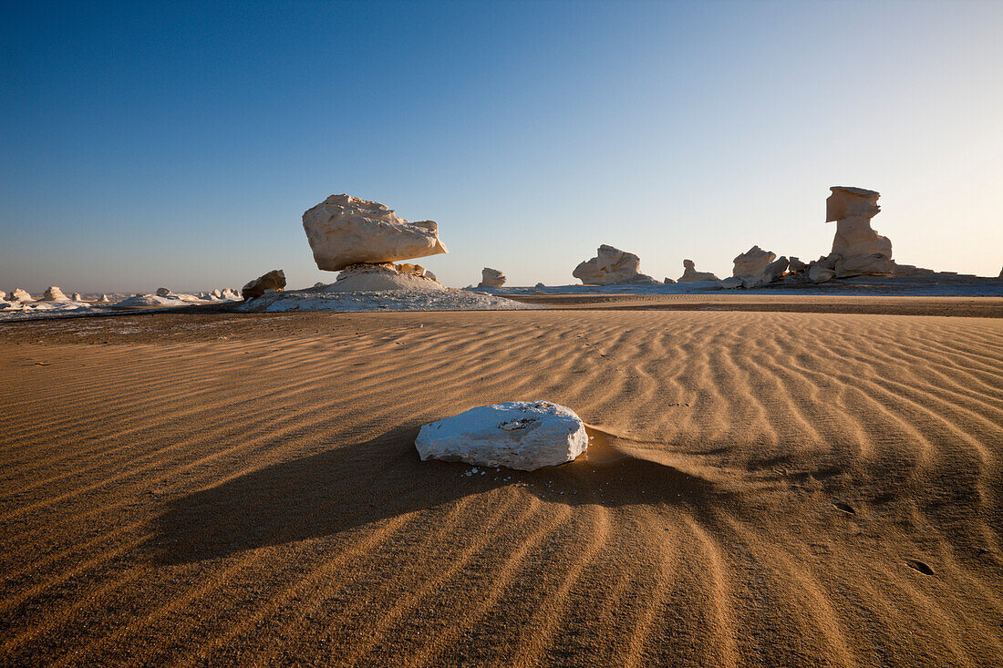 Formationen in Nationalpark Weisse Wüste, Libysche Wüste, Ägypten
