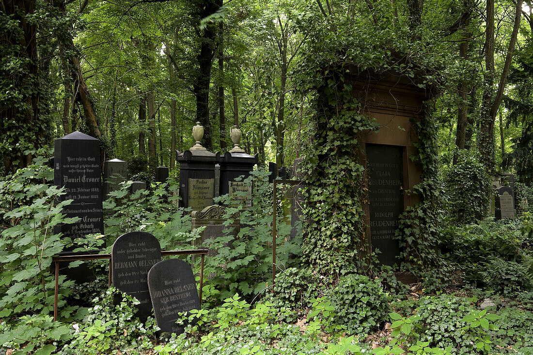 Jüdischer Friedhof, Berlin-Weissensee, Er gilt als der größte erhaltene jüdische Friedhof Europas, Berlin, Deutschland, Europa