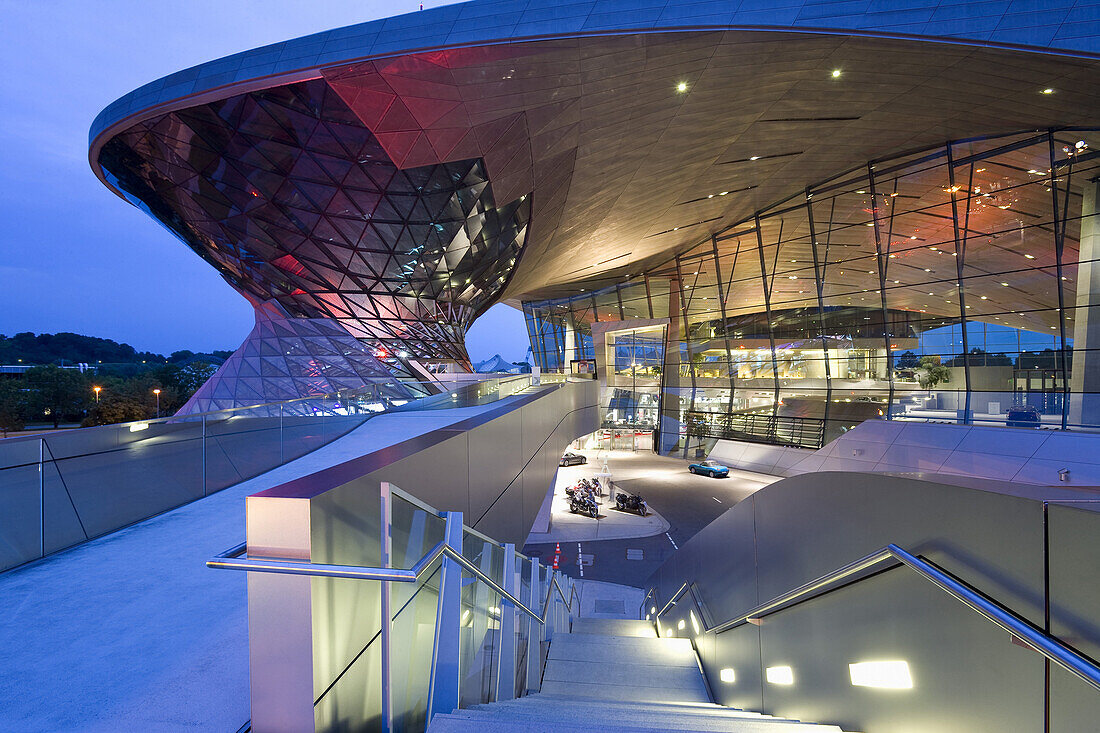 BMW World, built 2003 - 2007 by Coop Himmelblau, Munich, Bavaria, Germany, Europe