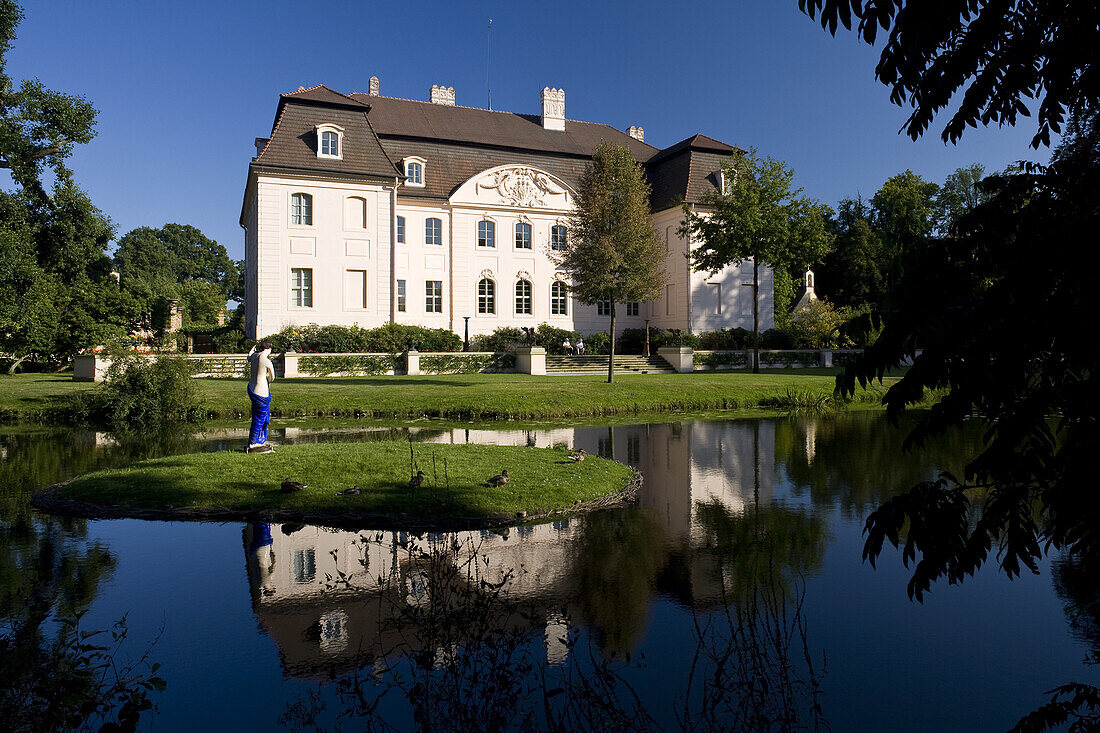 In the grounds of Branitz castle, Fürst Pückler Park near Cottbus, Brandenburg, Germany, Europe