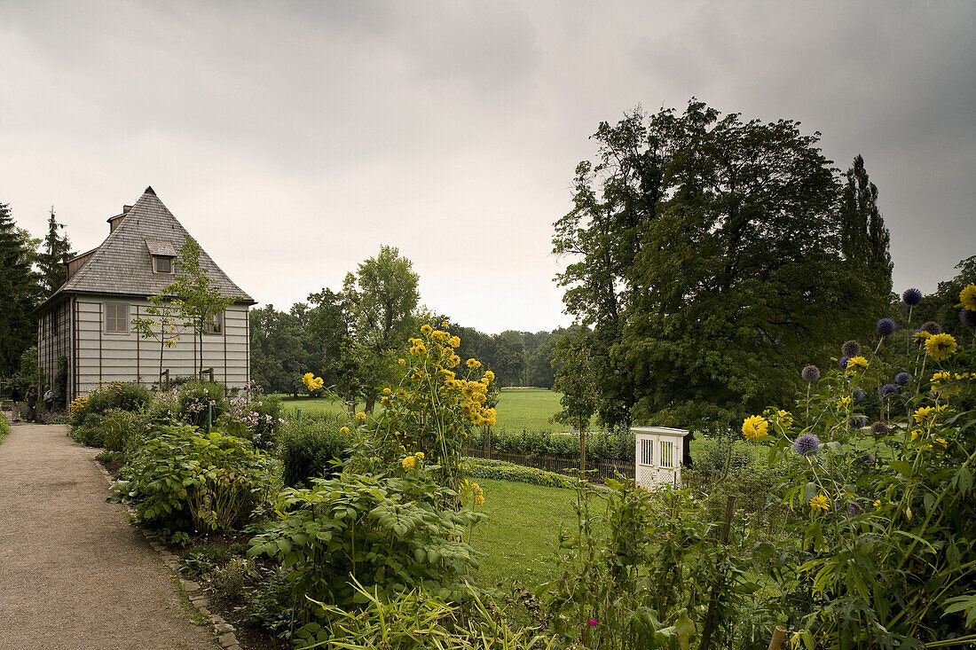 Goethes Gartenhaus, Park an der Ilm, Ilmpark, Weimar, Thüringen, Deutschland, Europa