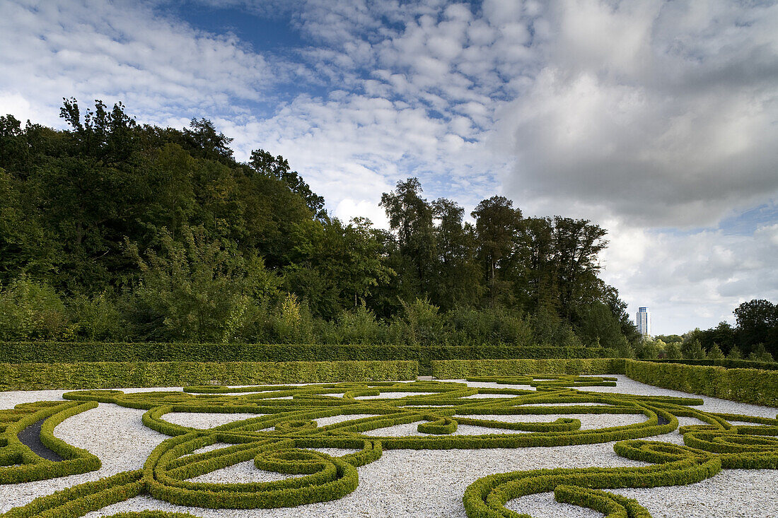 Neuwerkgarten, barocker Terrassengarten, Schloss Gottorf, Schleswig, Schleswig-Holstein, Deutschland, Europa