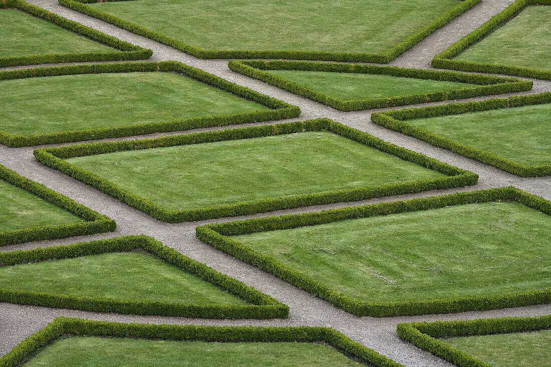 Barock terrace garden, Neuwerkgarten, Gottorf Castle, Schleswig, Schleswig-Holstein, Germany, Europe
