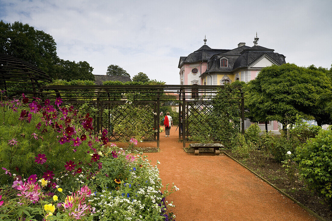 Dornburger Schlösser, Rokoko Schloss, Dornburg, bei Jena, Thüringen, Deutschland, Europa