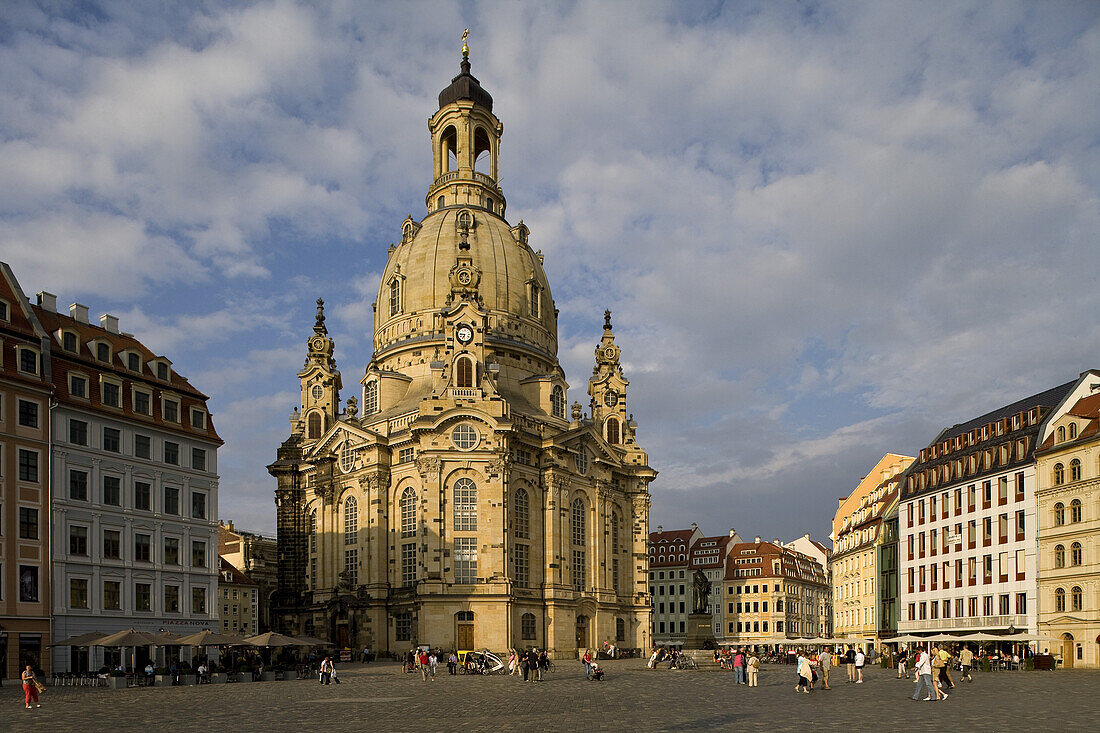 Neumarkt mit Dresdner Frauenkirche, Dresden, Sachsen, Deutschland, Europa