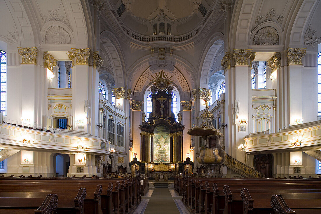 Kirche Sankt Michaelis, genannt Michel, Hamburg, Deutschland, Europa