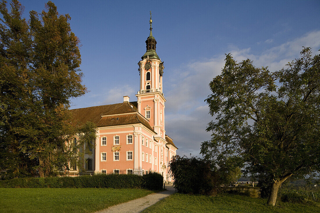 Pilgrimage church Birnau, Birnau cathedral at Lake Constance, near Uhldingen-Mühlhofen, Baden-Württemberg, Germany, Europe