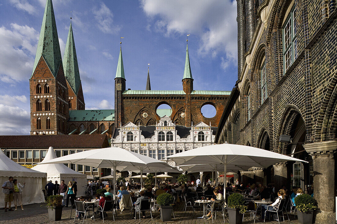 Lübecker Marienkirche, St. Marien zu Lübeck, Hansestadt Lübeck, Schleswig-Holstein, Deutschland, Europa, UNESCO-Weltkulturerbe