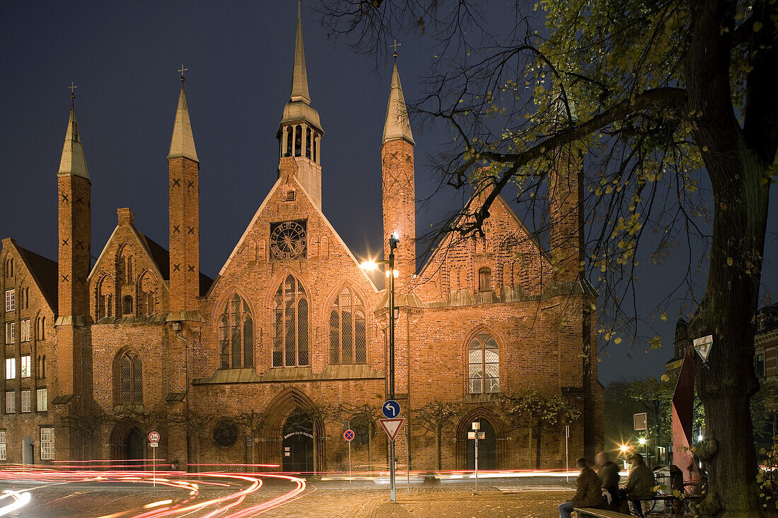 Heiligen Geist Hospital, Backsteingotik, Hansestadt Lübeck, Schleswig Holstein, Deutschland, Europa