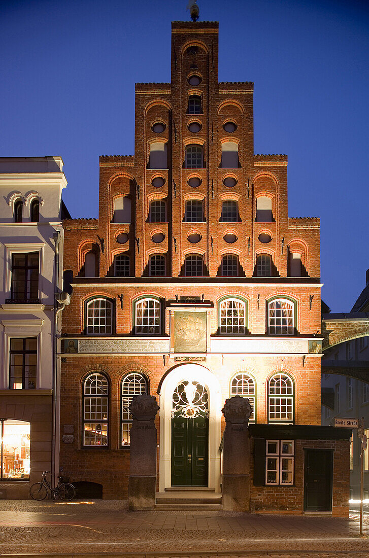 Schiffergesellschaft, Hanseatic city of Lübeck, Schleswig Holstein, Germany, Europe, Unesco World Heritage