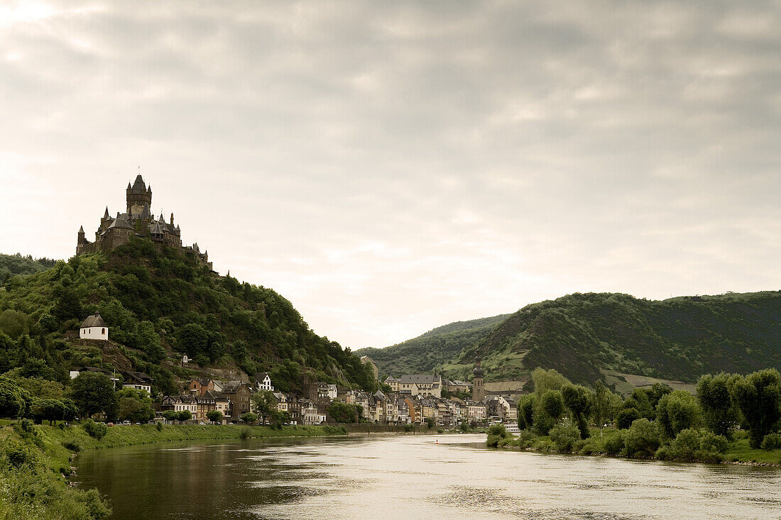 Cochem castle, Reichsburg Cochem, Cochem in the Mosel valley, Rhineland-Palatinate, Germany, Europe