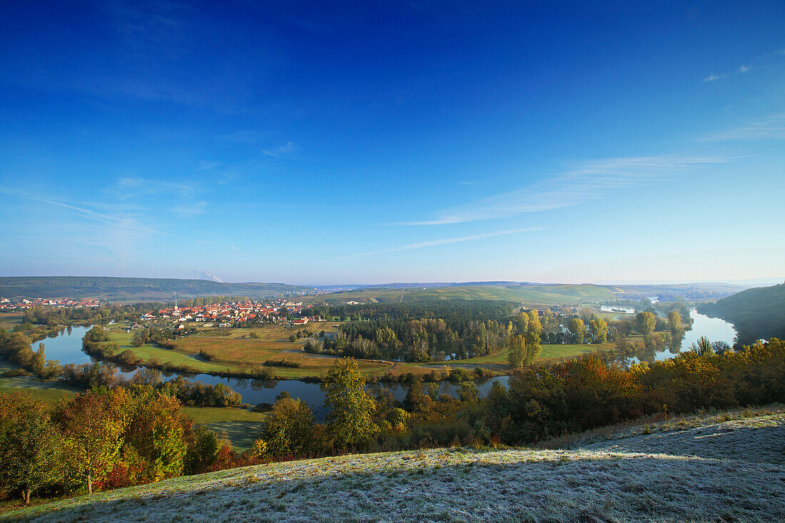 Mainschleife bei Volkach, Mainfranken, Franken, Bayern, Deutschland