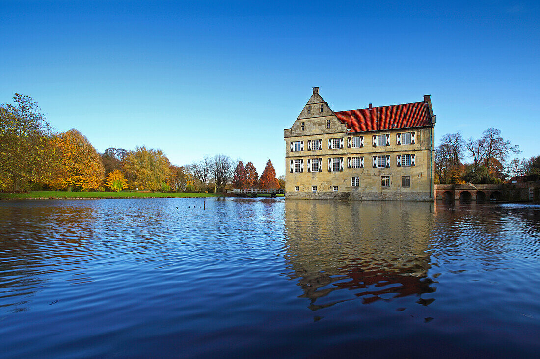 Burg Hülshoff, Havixbeck, Münsterland, Nordrhein-Westfalen, Deutschland