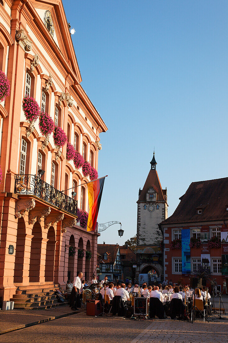 Concert near town hall, Gengenbach, Baden-Wurttemberg, Germany