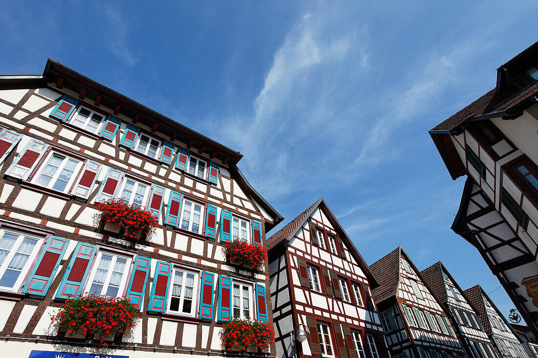 Altstadt mit Fachwerkhäuser, Schiltach, Baden-Wurttemberg, Deutschland
